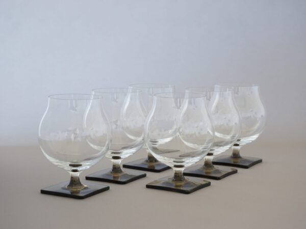 Mid Century Rosenthal Cognac glasses